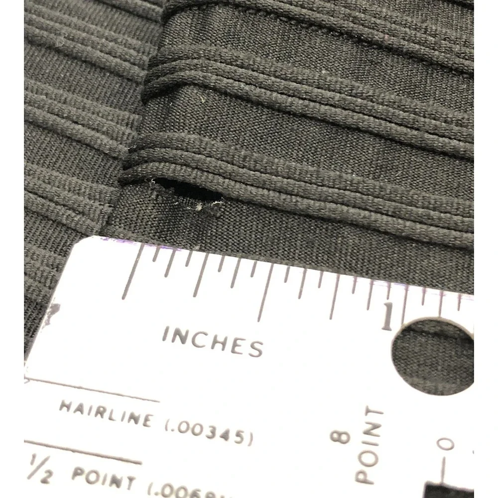 Black Linear Textured Scrunch Leggings / TikTok Leggings XL - Picture 8 of 8